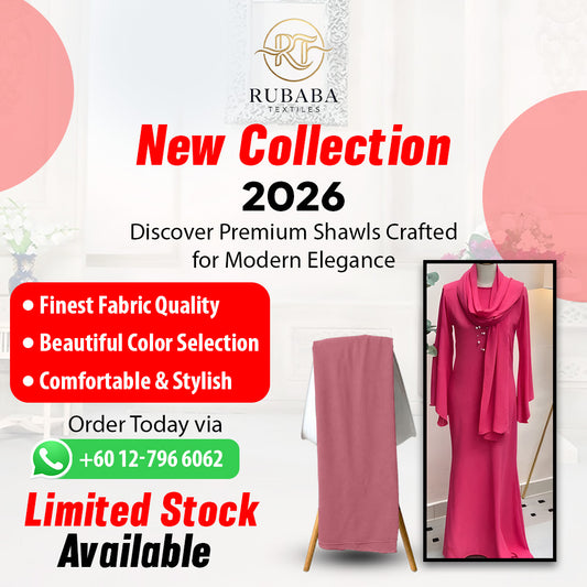 Italian Chiffon Shawl 1.8 Meter – Soft Premium Hijab Shawl for Women