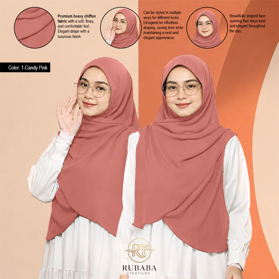 Shawl Instant Bawal 45-50 heavy chiffion