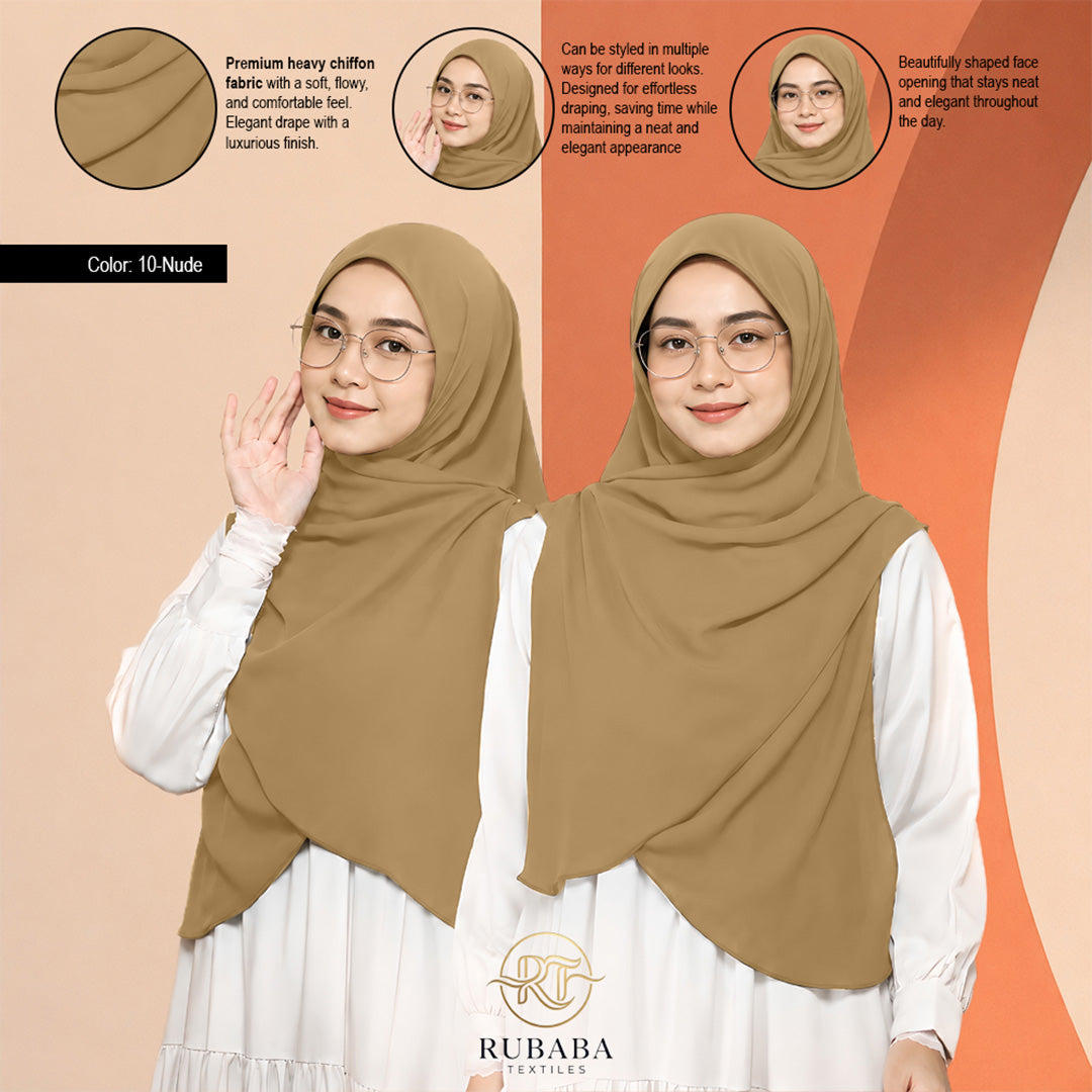 Shawl Instant Bawal 45-50 heavy chiffion