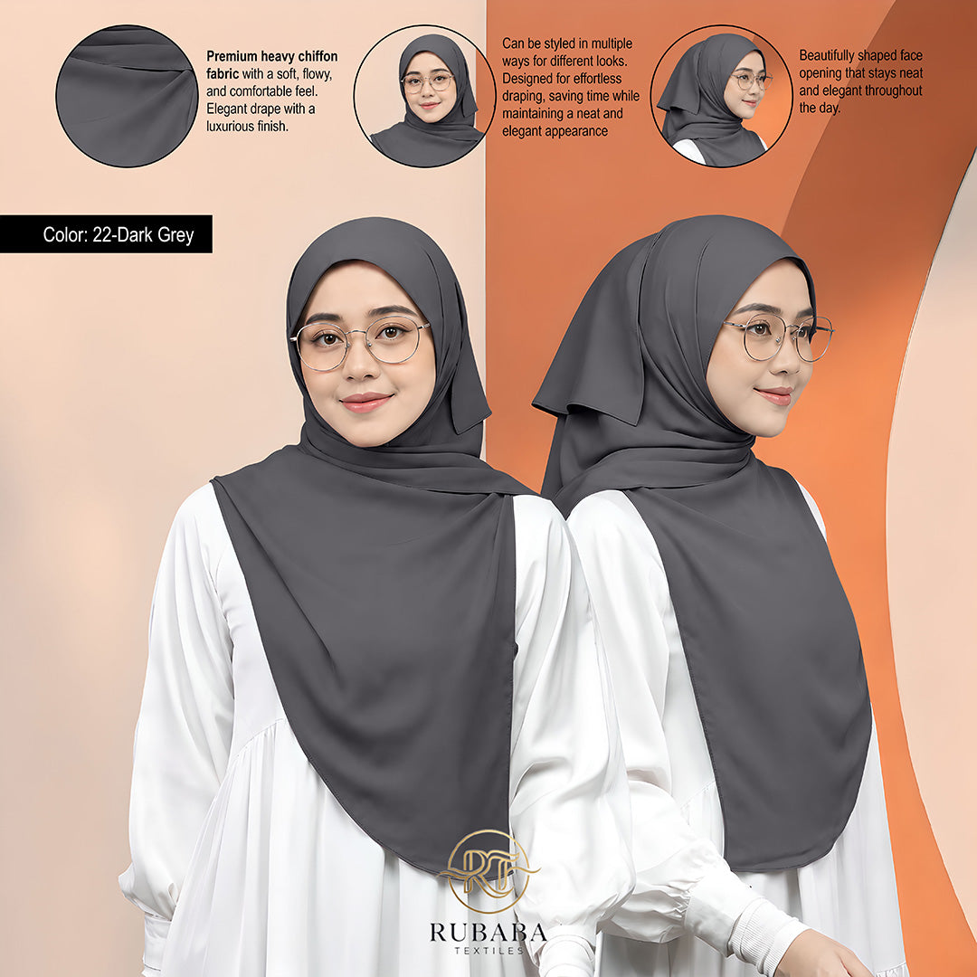 Shawl Instant Bawal 45-50 heavy chiffion
