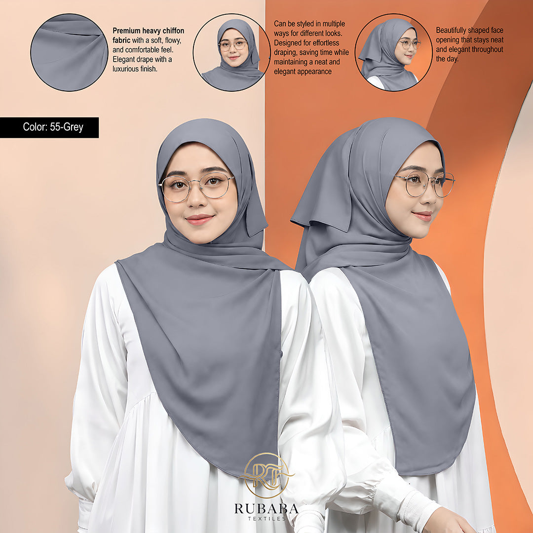 Shawl Instant Bawal 45-50 heavy chiffion