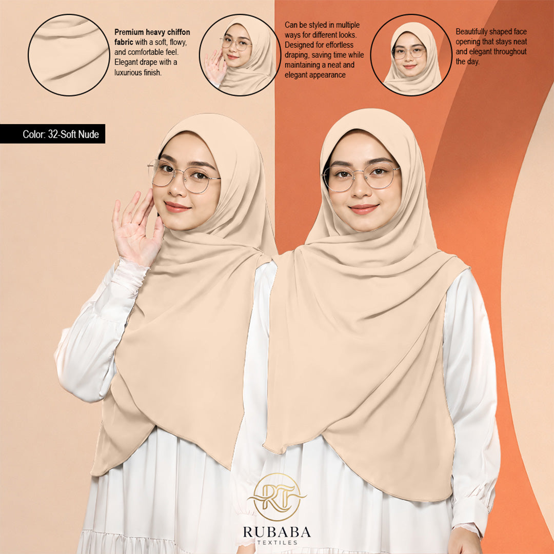 Shawl Instant Bawal 45-50 heavy chiffion