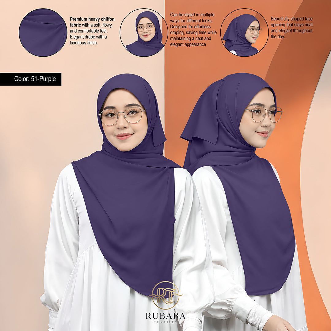 Shawl Instant Bawal 45-50 heavy chiffion
