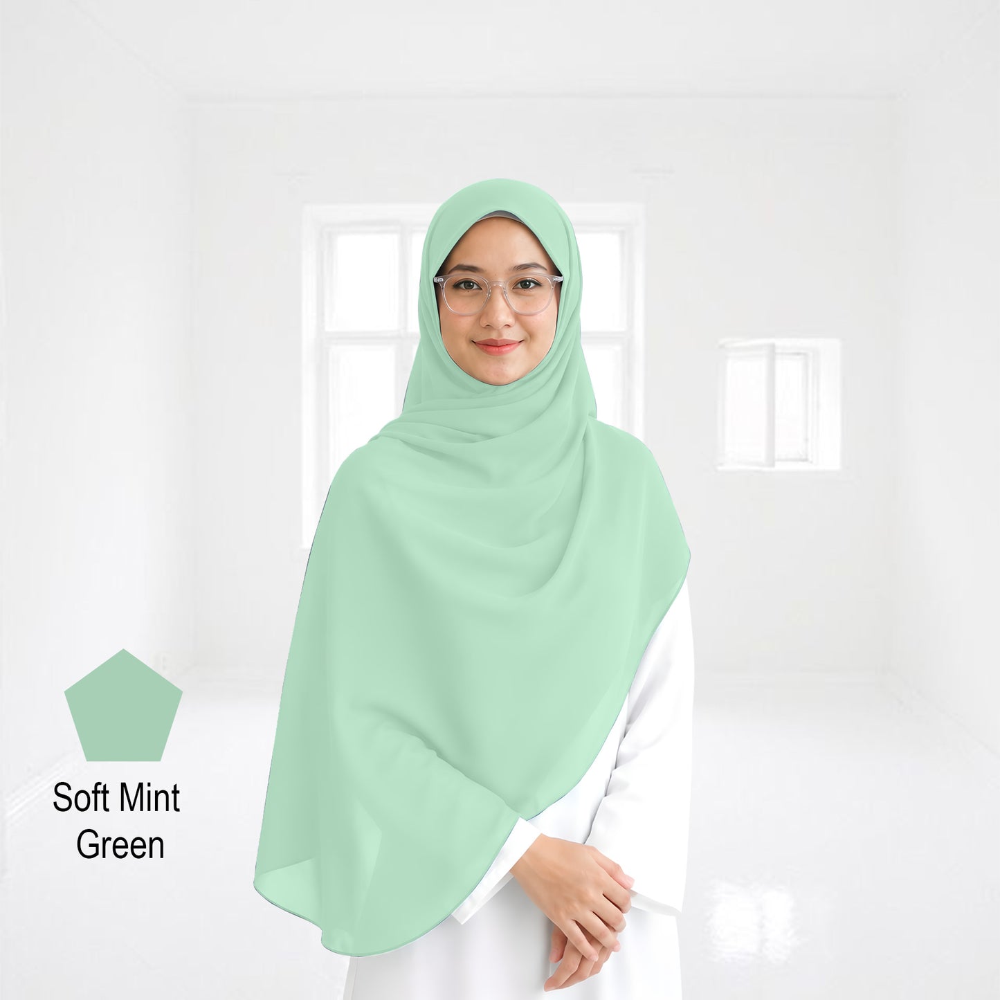 Premium Heavy Chiffon Full Curve Shawl 2 Meter - No58 Honey Caramel