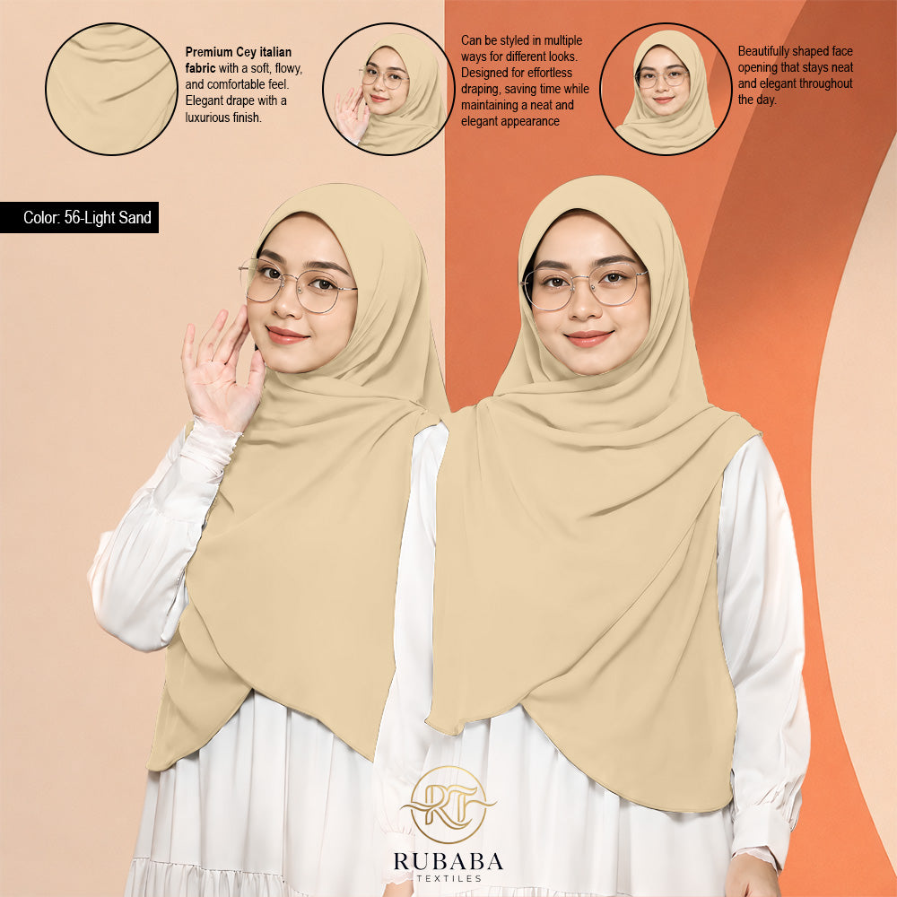 Shawl Instant Bawal 45-50 Cey Italian