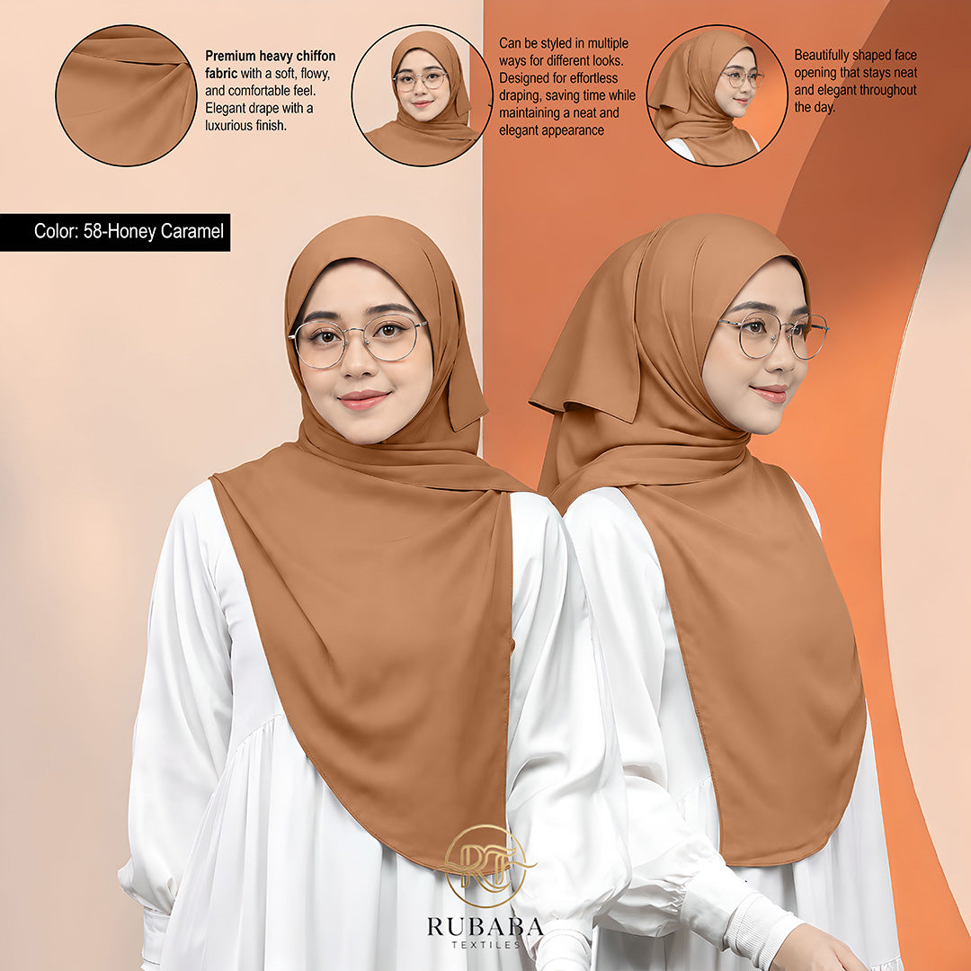 Shawl Instant Bawal 45-50 heavy chiffion