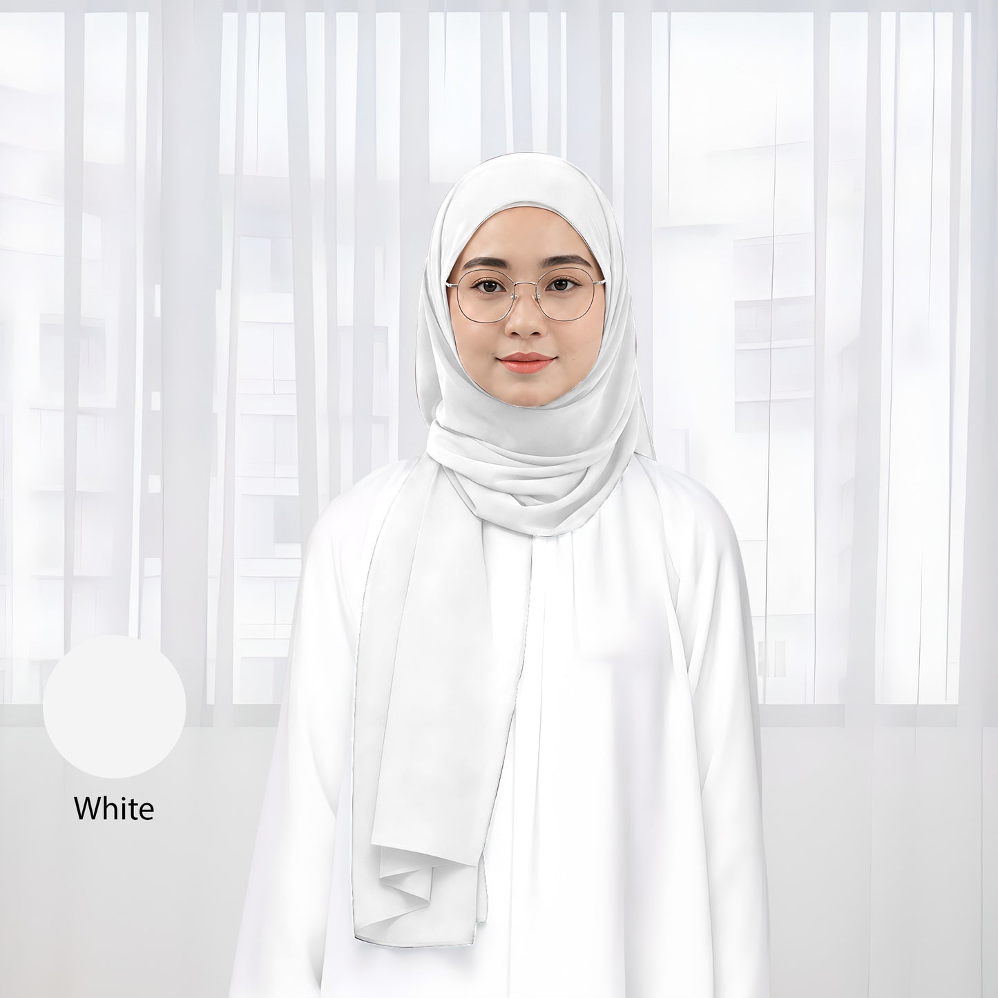 Premium Heavy Chiffon Plain Shawl 2 Meter No66 Dark Secret