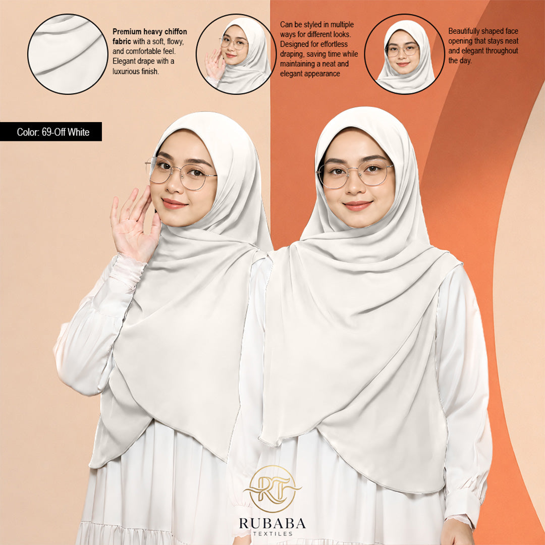 Shawl Instant Bawal 45-50 heavy chiffion