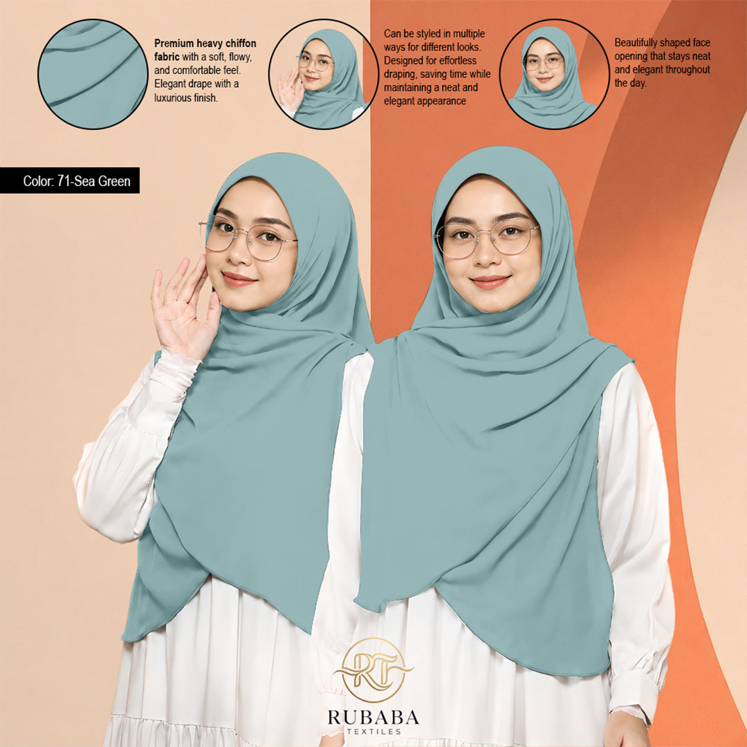 Shawl Instant Bawal 45-50 heavy chiffion