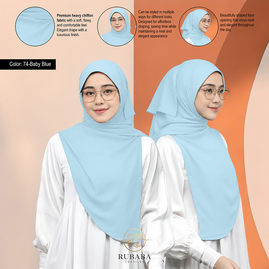 Shawl Instant Bawal 45-50 heavy chiffion