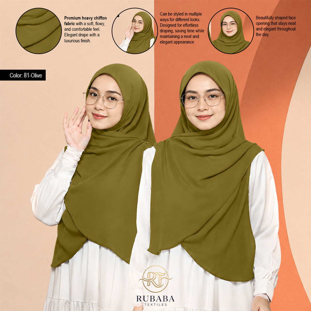 Shawl Instant Bawal 45-50 heavy chiffion