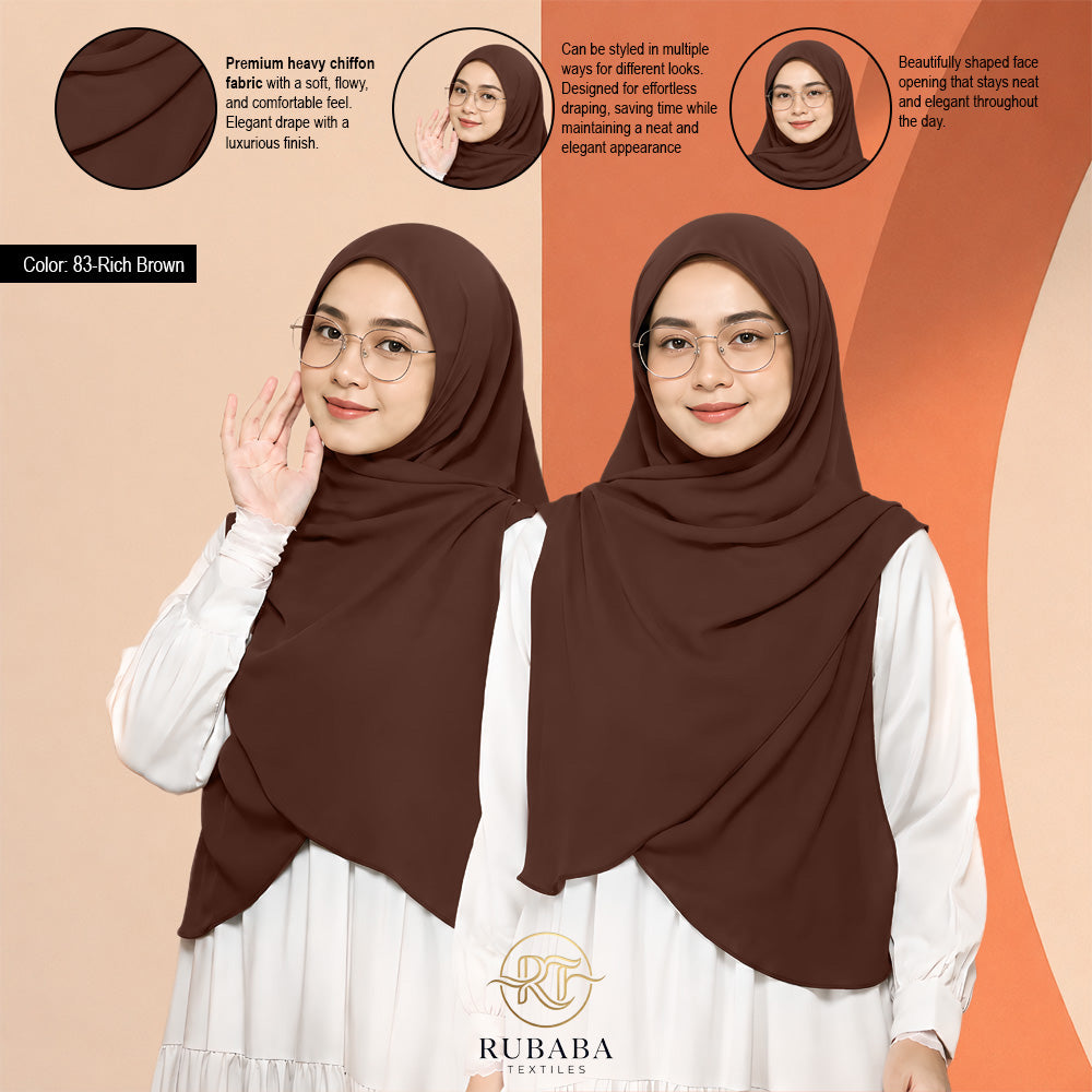 Shawl Instant Bawal 45-50 heavy chiffion