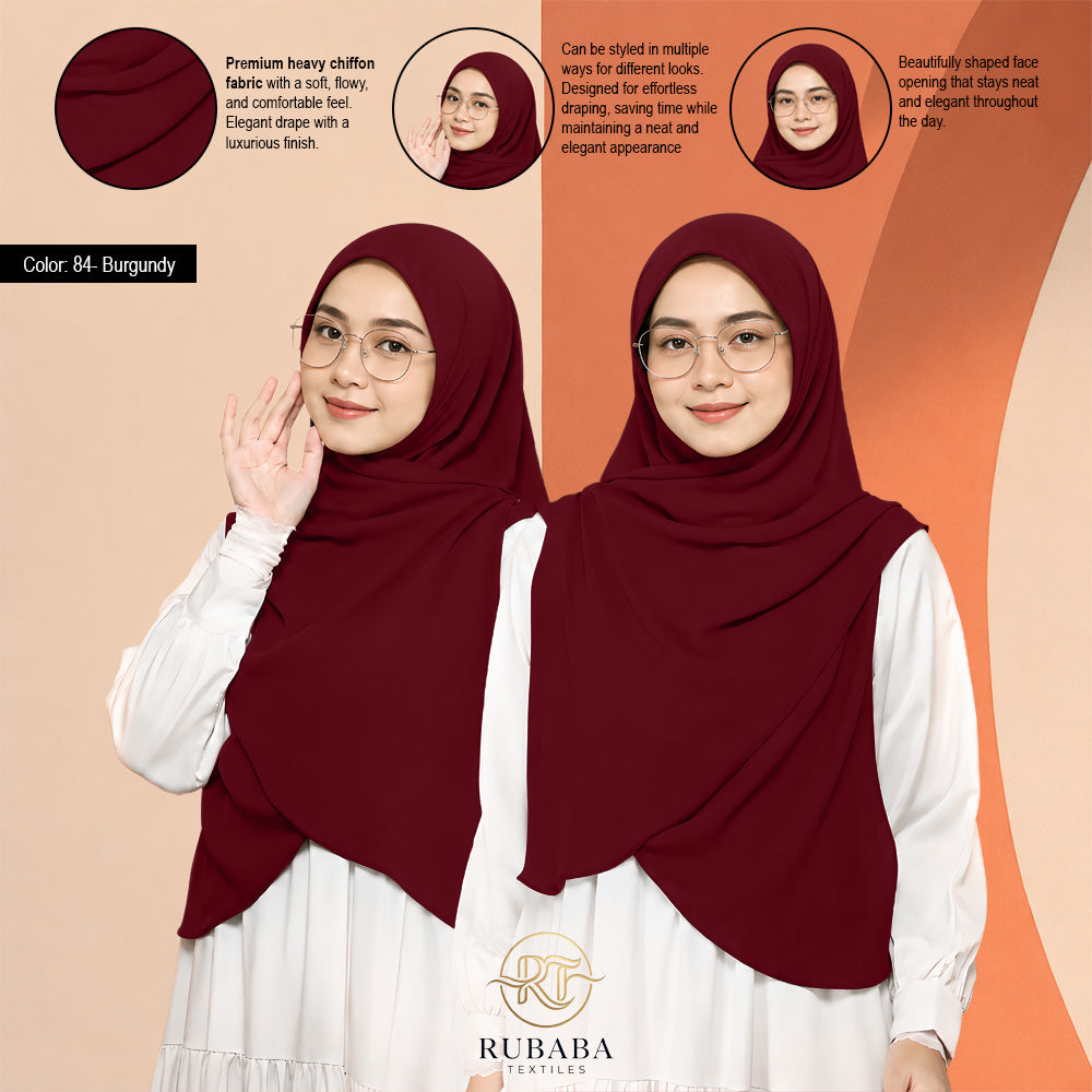 Shawl Instant Bawal 45-50 heavy chiffion