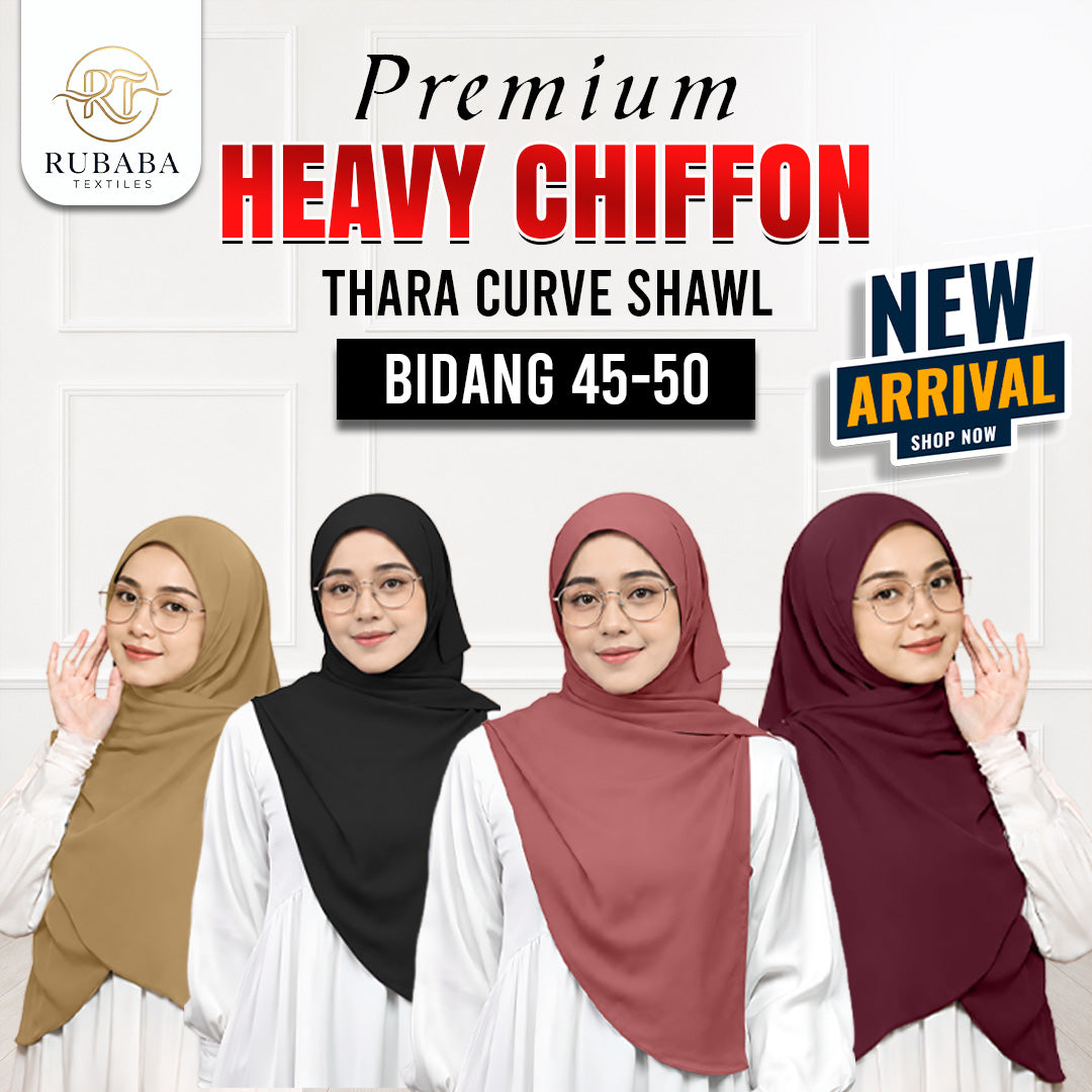 Shawl Instant Bawal 45-50 heavy chiffion