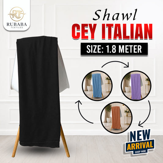 Italian Chiffon Shawl 1.8 Meter – Soft Premium Hijab Shawl for Women